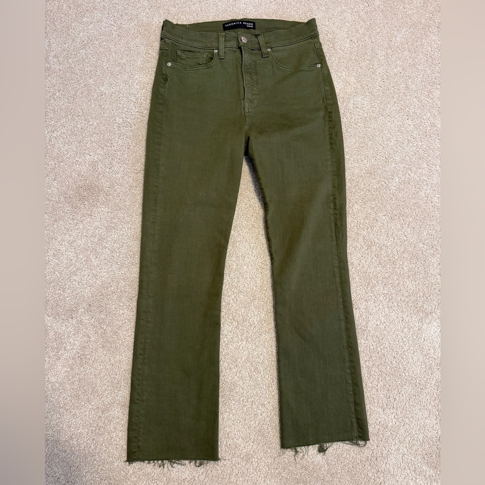 Veronica Beard Women’s Olive Green Jeans
